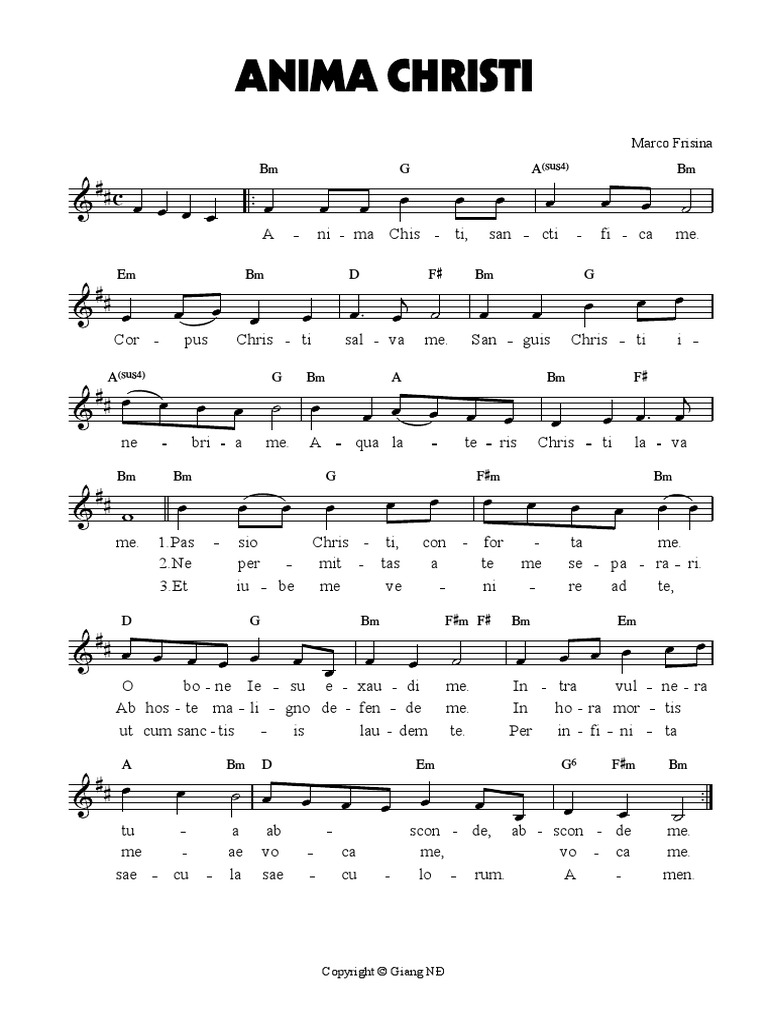 Anima Christi | PDF