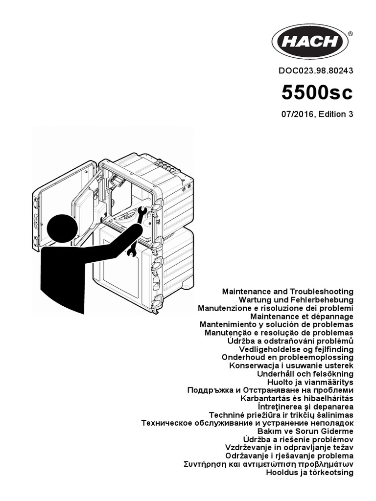 Hach 5500sc PDF Fuse (Electrical) Power Supply