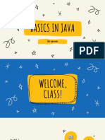 Basics in Java: Sir Jervin