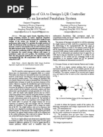 Application of GA To Design LQR Controller For An Inverted Pendulum System