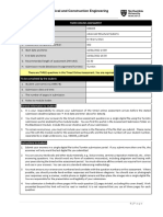 Department of Mechanical and Construction Engineering: Timed Online Assessment