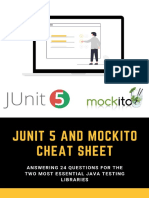 Junit 5 and Mockito Cheat Sheet 1.1