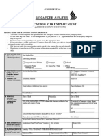 Employment Application Form Airline Ground Positions