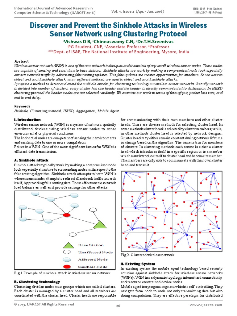 Discover and Prevent The Sinkhole Attacks in Wireless Sensor Network ...