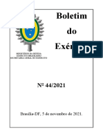 Boletim do Exército No 44/2021 resume atos administrativos e de pessoal