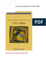 A Contemporary Introduction To Free Will: Download This Free PDF Summary Here