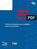 Política de Doações para Entidades Sem Fins Lucrativos