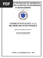 l1 Initiation a La Recherche Scientifiques)