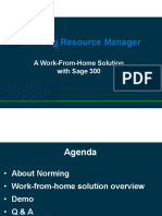 Sage300-Working Remotely With Norming Resource Manager