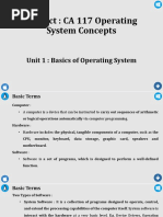 Unit 1 - Basic of Operating System