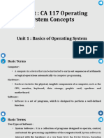 Unit 1 - Basic of Operating System