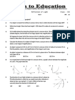 Physics Reflection of Light Class: XII Time: 60 Min Test MM: 25