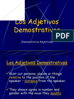 Demonstrative Adjectives in Spanish