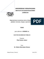 Tesis Negociaciones Entre El Edo y Los Actores Globales _acciones, Riesgos y Oportunidades Jurídicas