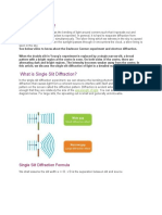 What Is Diffraction?: Single Slit Diffraction Formula