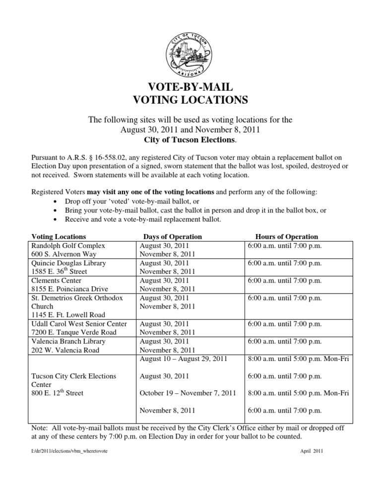 Voting Locations | PDF | Postal Voting | Evaluation Methods