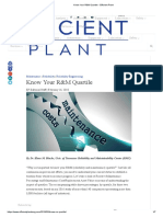 Know Your R - M Quartile - Efficient Plant