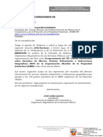 Indecopi-Oficio #243-2021-2022CODECO-CR - Felicitaciones Por La Comisión de Defensa Del Consumidor y Organismos Reguladores de Los Servicios Público