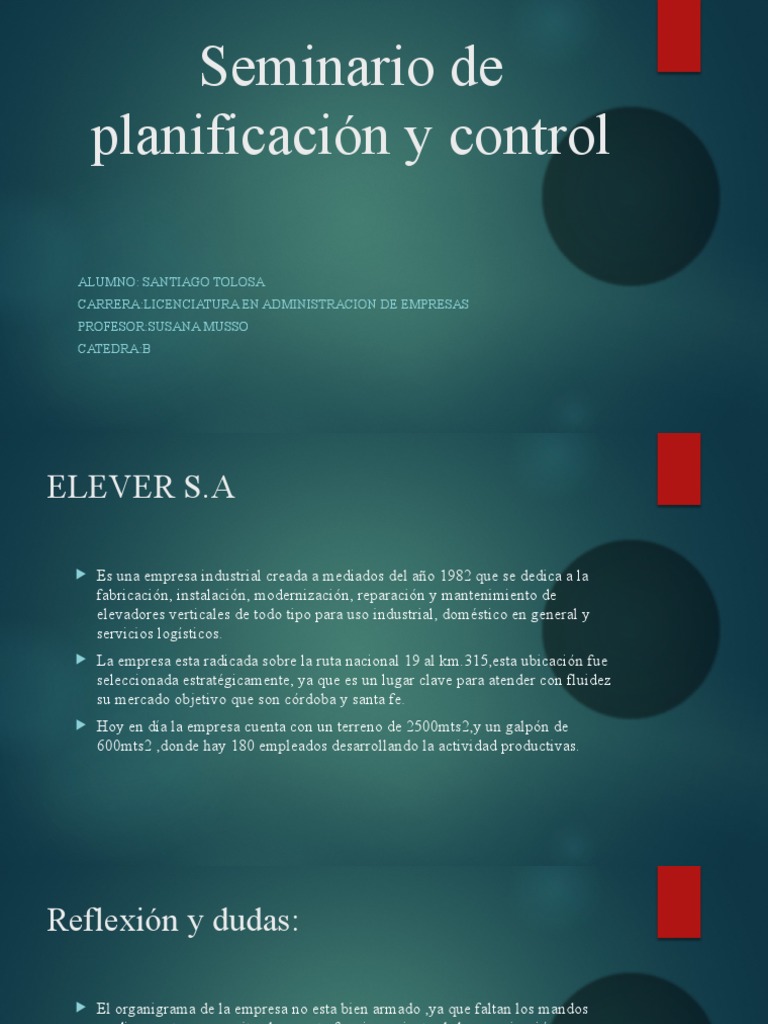 Seminario de Planificacion y Control | PDF | Business | Marketing