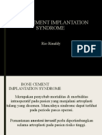 Bone Cement Implantation Syndrome