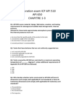 Preparation Exam ICP API 510 API 650 Chapitre 1-3