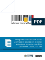 Guía Para La Codificación de Bienes y Servicios de Acuerdo Con El Código Estándar de Productos y Servicios de Naciones Unidas