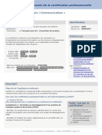 Parcours Signalisation / Communication : Commission Nationale de La Certification Professionnelle
