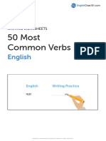 50 Most Common Verbs: English