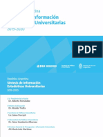 Síntesis 2019-2020 Sistema Universitario Argentino