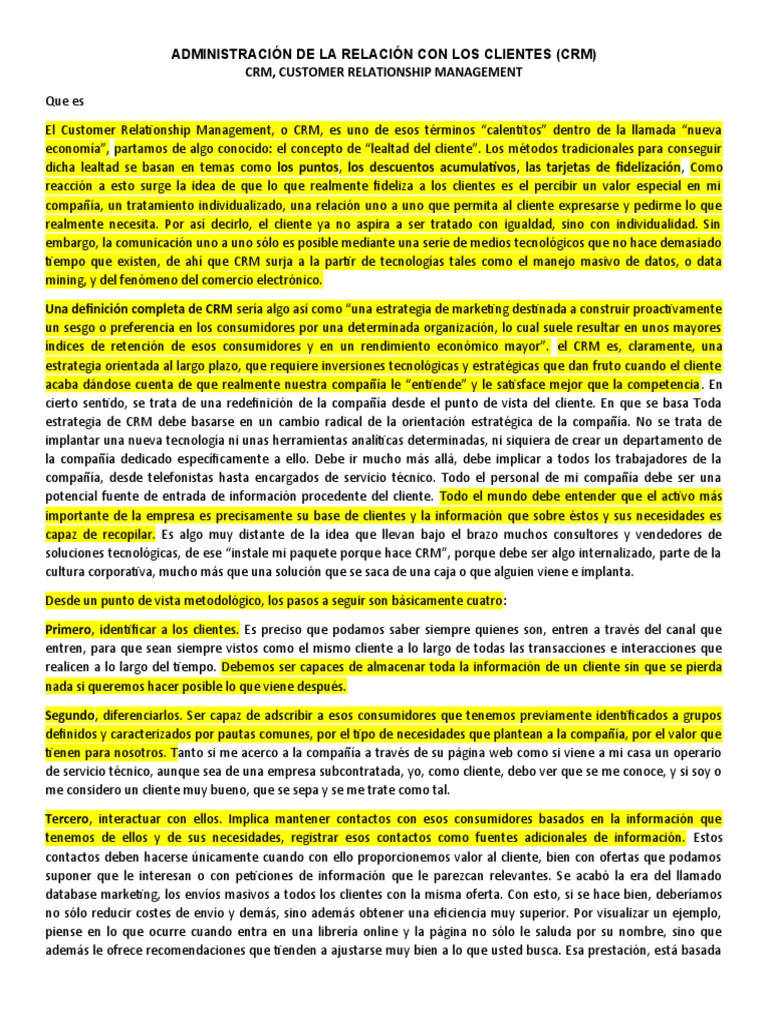 Estrategias Efectivas de CRM | PDF | Gestión de la relación con el ...
