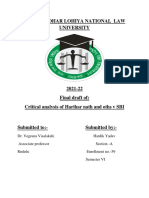 Critical analysis of Harihar nath and oths v SBI