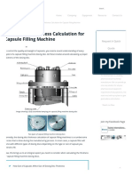 Dosing Disc Thickness Calculation For Capsule Filling Machine - SaintyTec