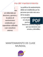 Mantenimiento de Clase Mundial