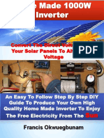 Francis Okwuegbunam: Convert The Direct Voltage From Your Solar Panels To Alternating Voltage