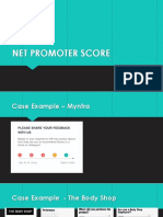 Net Promoter Score: - Case Discussions