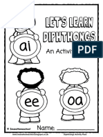 Diphthongs Activity Pack