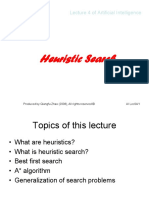 Heuristic Search: Lecture 4 of Artificial Intelligence