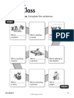 Our World 2 - Unit 1.2 - Extra Worksheet