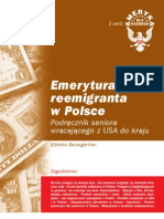 Emerytura Reemigranta W Polsce (USA) - Ebook