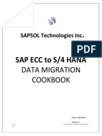 Cookbook - SAP ECC To SAP S4 HANA Data Migration (9575)