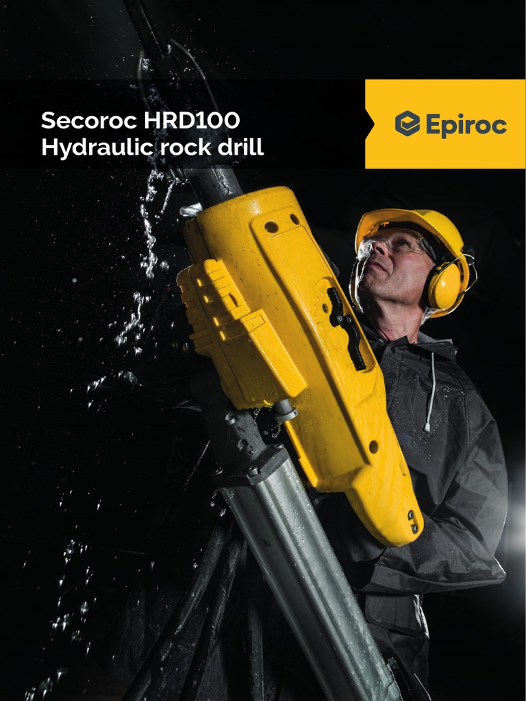 HRD100 Hydraulic Rock Drill - Brochure | PDF | Drill | Drilling