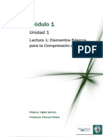 M1 - L1 - Elementos Básicos Para La Comprensión de Textos