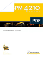 SPM 4210 Wetkret Concrete Spraying Machine Specifications