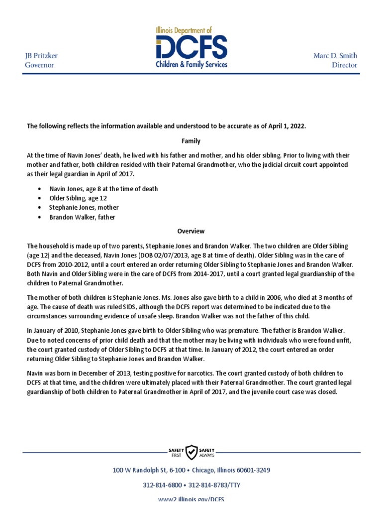 DCFS Investigation Overview: Jones Family | PDF | Child Protective ...