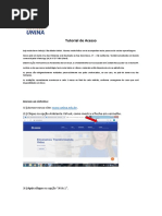 TUTORIAL UNINA GRADUAÇÃO ATUAL