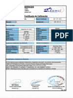 Certificado de Equipos de Prueba Hidrostatica