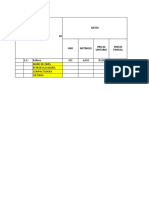 2.1.- HOJA DE VELOCIDAD DE PRODUCCION E INDICES DE PRODUCTIVIDAD