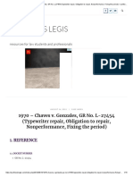 CSample - Chaves v. Gonzales, GR No. L-27454 (Typewriter Repair, Obligation To Repair, Nonperformance, Fixing The Period) - Synthesis Legis