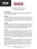 Interstim Surgery Post-Op Care Guide | PDF | Surgery | Urinary Incontinence
