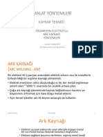 5 - Kaynak Tekniği-2-Ergimeyen Elektrotlu Ark Kaynağı Yöntemleri